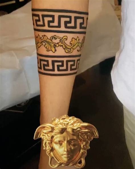 versace tattoo band|versace tattoos for women.